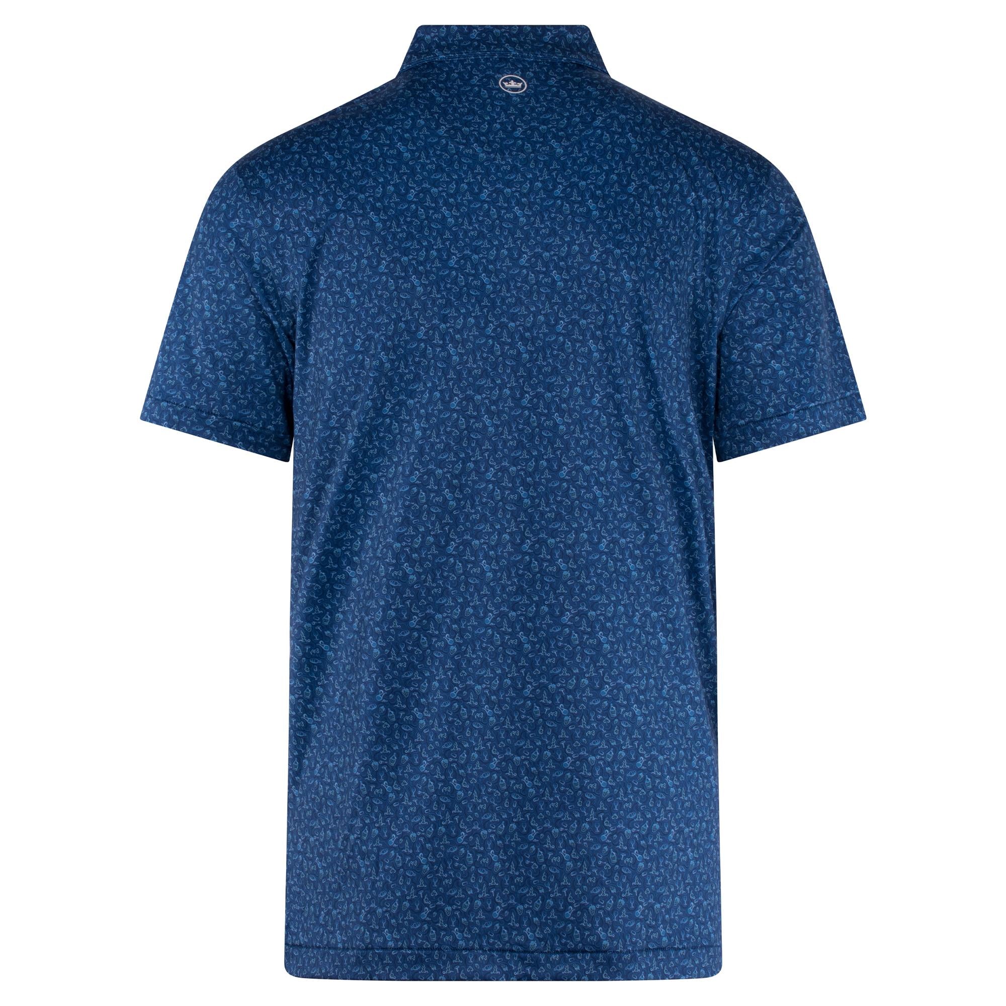 Back product image of Peter Millar Wine Country Performance Jersey Polo Shirt – mens designer golf polo UK